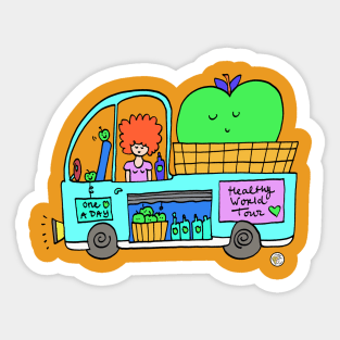 Apple Food Truck Sticker